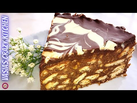 Shocking Chocolate Cake Mosaic-The Easiest Quick Cake-Recipe Chocolate Biscuit Cake