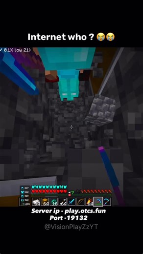 Vision Playz on Instagram: "Want Server Ip Follow and Comment!!! #gaming #instagram #memes #minecraft #gamer #instagood #minecrafters #fyp #minecraftersonly"