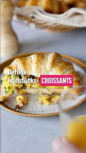 🥐Deftige Frühstückscroissants | Croissant Upgrade für deinen Brunch🥐 #airfryer #brunch #frühstück