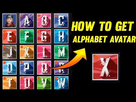 HOW TO GET ALPHABET AVATAR IN FREE FREE? | GET A TO Z ALL ALPHABET AVATAR | NAME AVATAR IN FREE FIRE