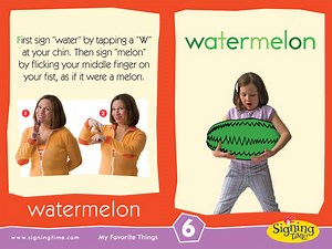 Learn how to sign Watermelon - SigningTime Dictionary