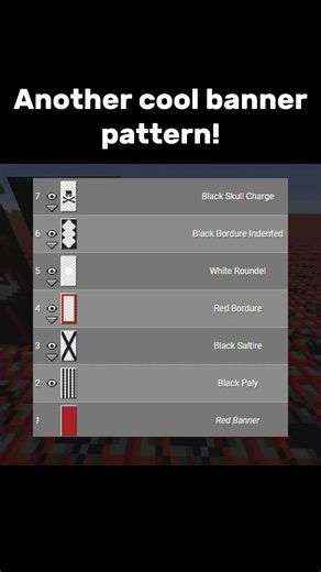 A new banner pattern! #minecraft #banner #minecraftbannerdesigns