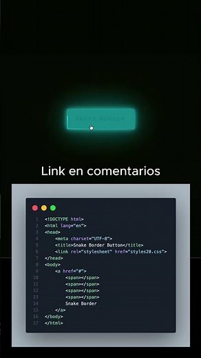 CSS Snake Border: Neon Button Animation 🐍