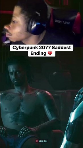 I Chose The Most Emotional Ending in Cyberpunk 2077… 😔 #cyberpunk2077 #shorts #foryou #fyp