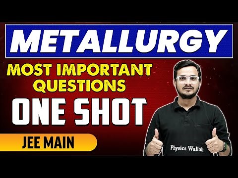 Metallurgy - Most Important Questions in 1 Shot | JEE Main