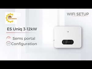 GoodWe Single phase inverter ES Uniq 3-12KW WiFi Setup | Sems Portal App | Hybrid inverter setting