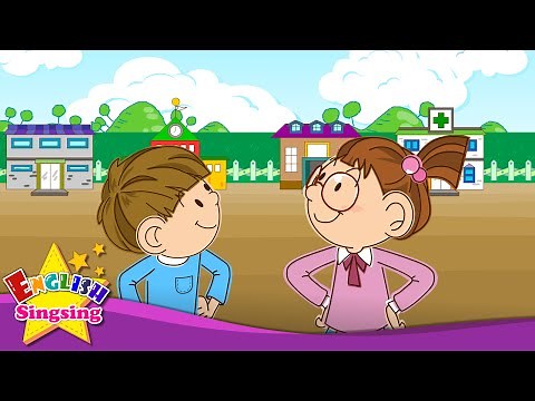 Hi. Hello. Good bye. (Greeting song) - English kids song - Let's sing a song