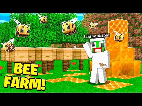 HOW TO MAKE A BEE FARM IN MINECRAFT!