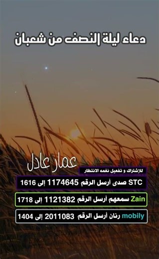 دعاء ليلة النصف من شعبان || عمار عادل📿💚