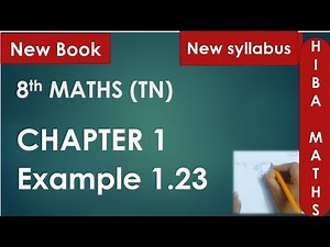 8th maths chapter 1 example 1.23 tn samacheer hiba maths