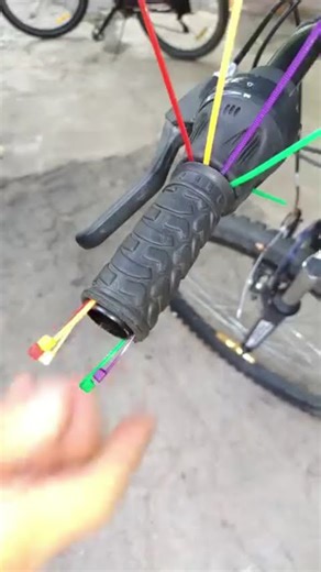 how to install a bicycle handlebar cover easily #shortvideo