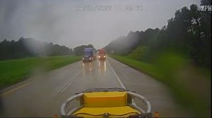 A semi crashed into a fire engine with firefighter Cody Rogers inside the firetruck. Remarkably, everyone involved was OK, but a dash cam caught the moment of the crash, near Winona on I-20. Please move over or slow down for first responders. #EndTheStreakTX | Texas Department of Transportation