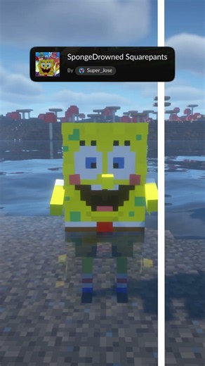 SpongeBob Totems in Minecraft?? #minecraft #shorts