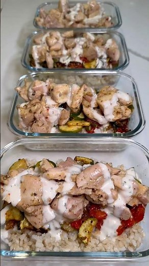 Mediterranean Lemon Herb Chicken Bowls