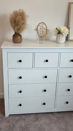 10-Drawer Wooden Chest of Drawers #homeorganization