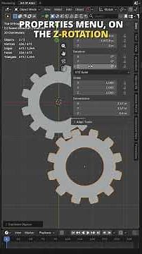 Super Easy Mechanical Gear Animation | Blender Final Render | #blender3d #mechanic #mechanical #gear