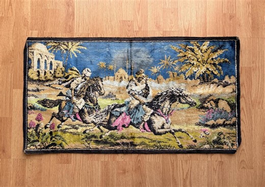 Vintage 1960's Arabian Nights "bride Napping" Wall Tapestry, Wall Hanging - Etsy