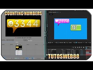 Efecto Counting Numbers After Effect/ Sony Vegas Tutorial