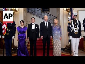 Joe and Jill Biden, Japanese PM Fumio Kishida and wife pose for photo at White House