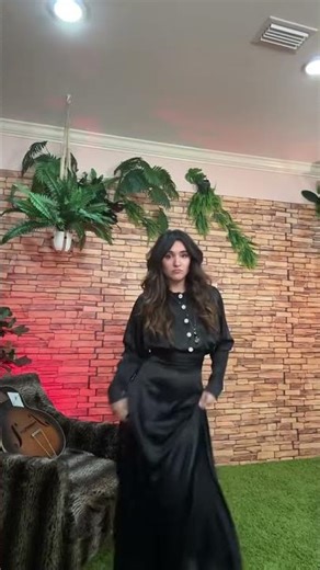 Black Satin Victorian Gothic Dress Long Sleeve