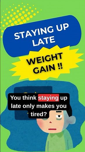 Sleeping Late ➡️ Gain Weight | Science-Backed Explanation