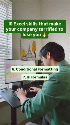 10 Excel skills that make your company terrified to lose you 🔥