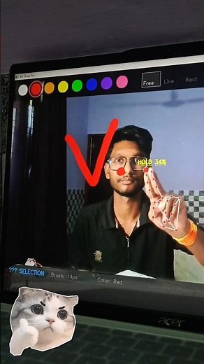 I Controlled My Laptop Without Touching It… 😳 #GestureControl #HandTracking #Coding #StudentLife