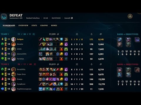 Jinx Bot Ranked Solo Queue NA (Game 8) | League of Legends Season 2026 Patch 26.1