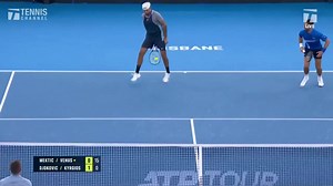 Djokovic's double fault alongside Kyrgios ignites late Brisbane rally for Mektic/Venus
