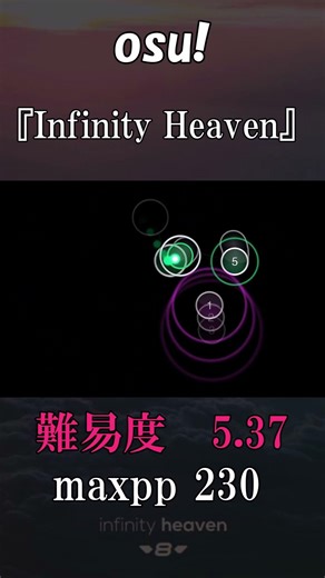 【osu!】Infinity Heaven #osu #osugame #音ゲー #おすすめ