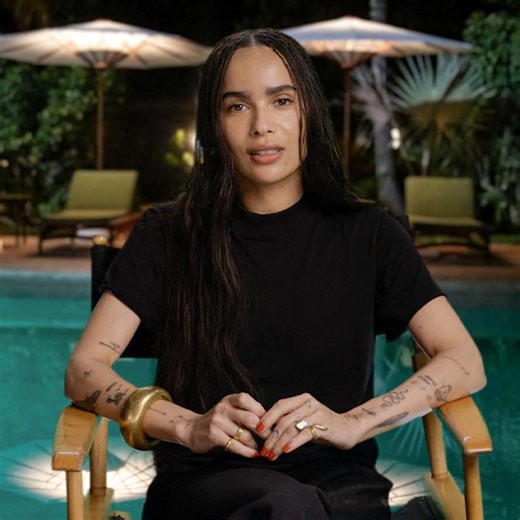 Zöe, behind the camera. 🎥: Blink Twice | Prime Video