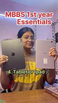 👩‍⚕️MBBS 1st Year Essentials 🥼| Ipad or Tablet📱What to Buy ⁉️ #mbbs #shorts
