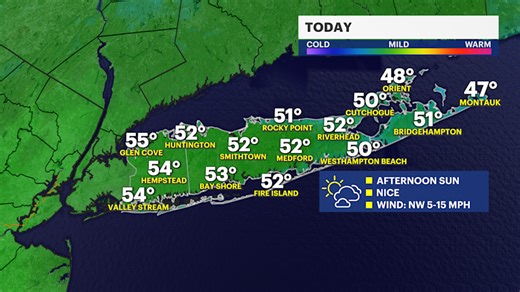Mild first weekend of spring on Long Island; thunderstorms expected Sunday night