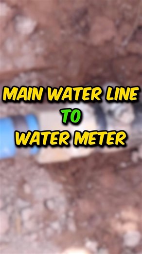 How To Connect Polyethylene Pipe To PEX - MAIN WATER LINE TO METER! #pex #plumbing | The Excellent Laborer
