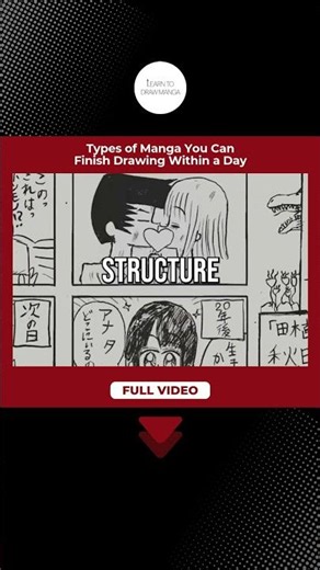 Types of Manga You Can Finish Drawing in Just 1 Day