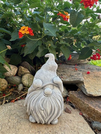 Mini Concrete Gnome – Stone Finish Garden Statue – Paintable Fairy Garden Figurine - Etsy