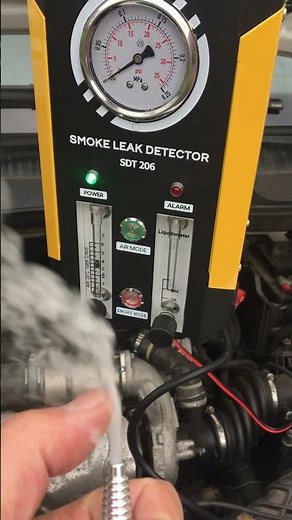 Testing the Autool smoke leak detector