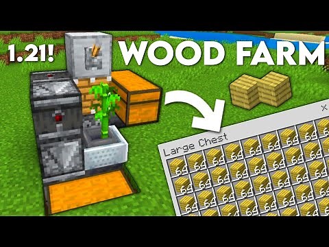 EASIEST Wood Farm Minecraft 1.21! (Java & Bedrock)