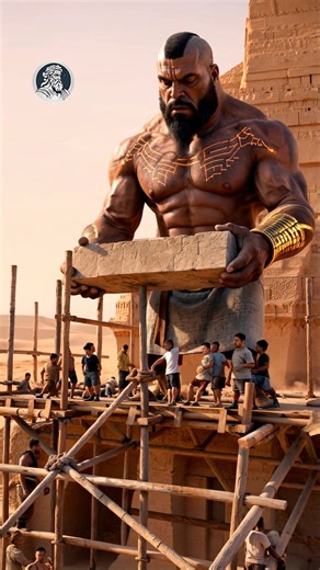 HOW THE PYRAMIDS WERE MADE #cadamitologia #fyp #ai #giants #egypt #desert #pyramids #alien #viking | CADA MITOLOGIA