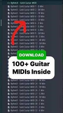 (Royalty Free) Guitar MIDI Pack, guitar samples, one shots,