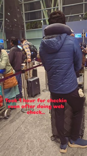 Family_Miles_and_Smiles on Instagram: "SpiceJet review: ✨ 1 hour check-in for character development ✨ Enjoy Bangalore airport from a cramped line while counters nap ✨ Zero legroom — knees in business class with your co-passenger-knee to chest seating ✨ Seat so small you build instant bonding-complimentary human closeness Not a flight, an experience. 😌✈️ #spicejet✈️ @spicejetairlines"