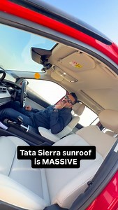 Tata Sierra sunroof is absolutely enormous- the biggest in in its class and beyond. The panoramic sunroof has a massive glass and an equally large opening as well. The controls are damn simple too. The best sunroof out there or are there any better options ? Let us know | Motoroids India