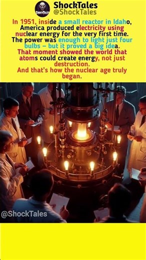 The Day America Created Electricity From Atoms | Nuclear History #shorts