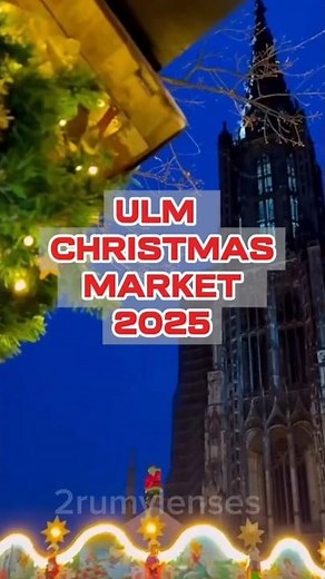 Beautiful Ulm Christmas Market, under the tallest Church spire in the world.