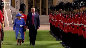Queen Elizabeth Meets Donald Trump and Wife Melania for the First Time Amidst Protests in London