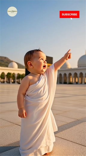 Labbaik Allahumma Labbaik #makkah #kaaba #hajj #trending #muslim #baby #talbiya #islamicbaby #umrah