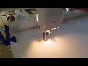 Quilting on Bailey Home quilter 17 part three