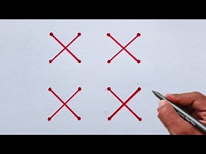 How to Draw Creative Design Using XXXX Letter | Easy & Beautiful Drawing