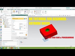 Siemens NX 12 Tutorial for beginner||extrude Command (basic)|| CAD/CAM