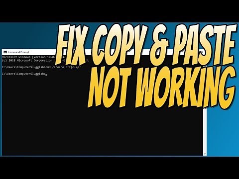 How To FIX Copy and Paste Not Working In Windows 7/8/10 Easy FIX Tutorial